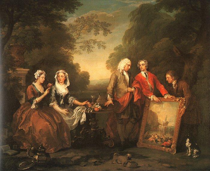 William Hogarth The Fountaine Family oil painting picture